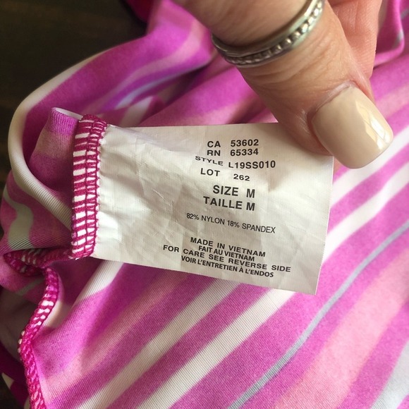 New without tags Cabelas Swim Tankini Top Striped Woman’s Size M - Picture 4 of 5